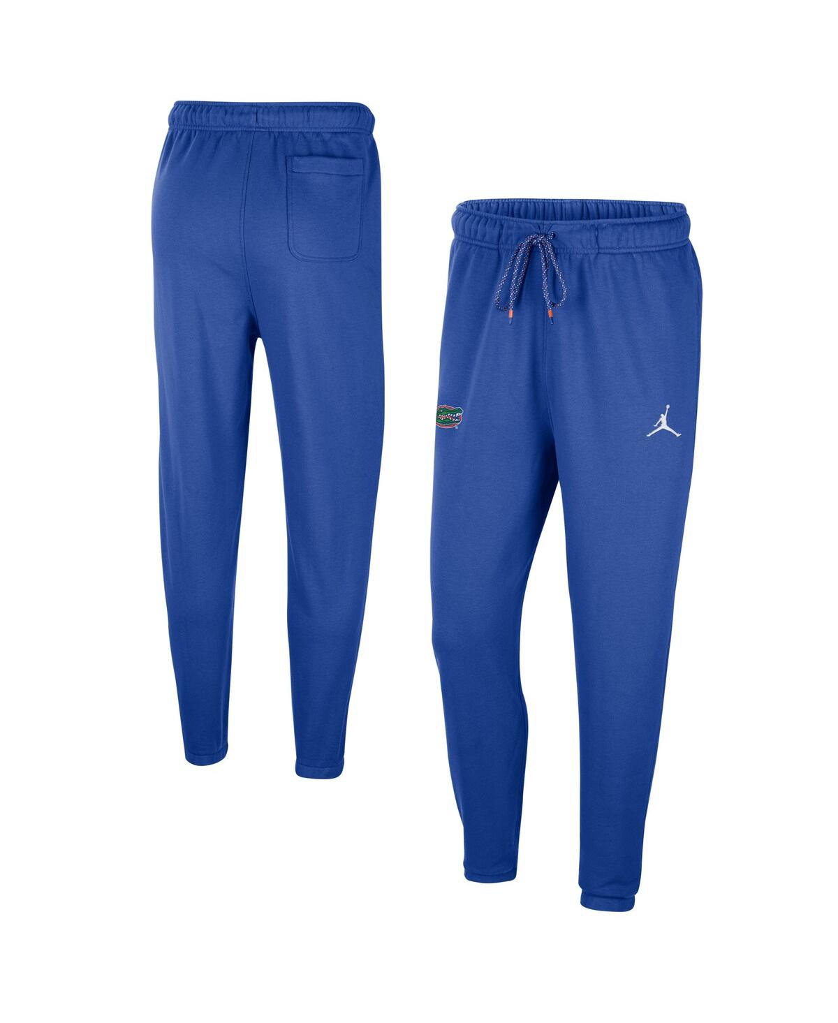 Shop Jordan Men's  Royal Florida Gators Logo Travel Fleece Pants