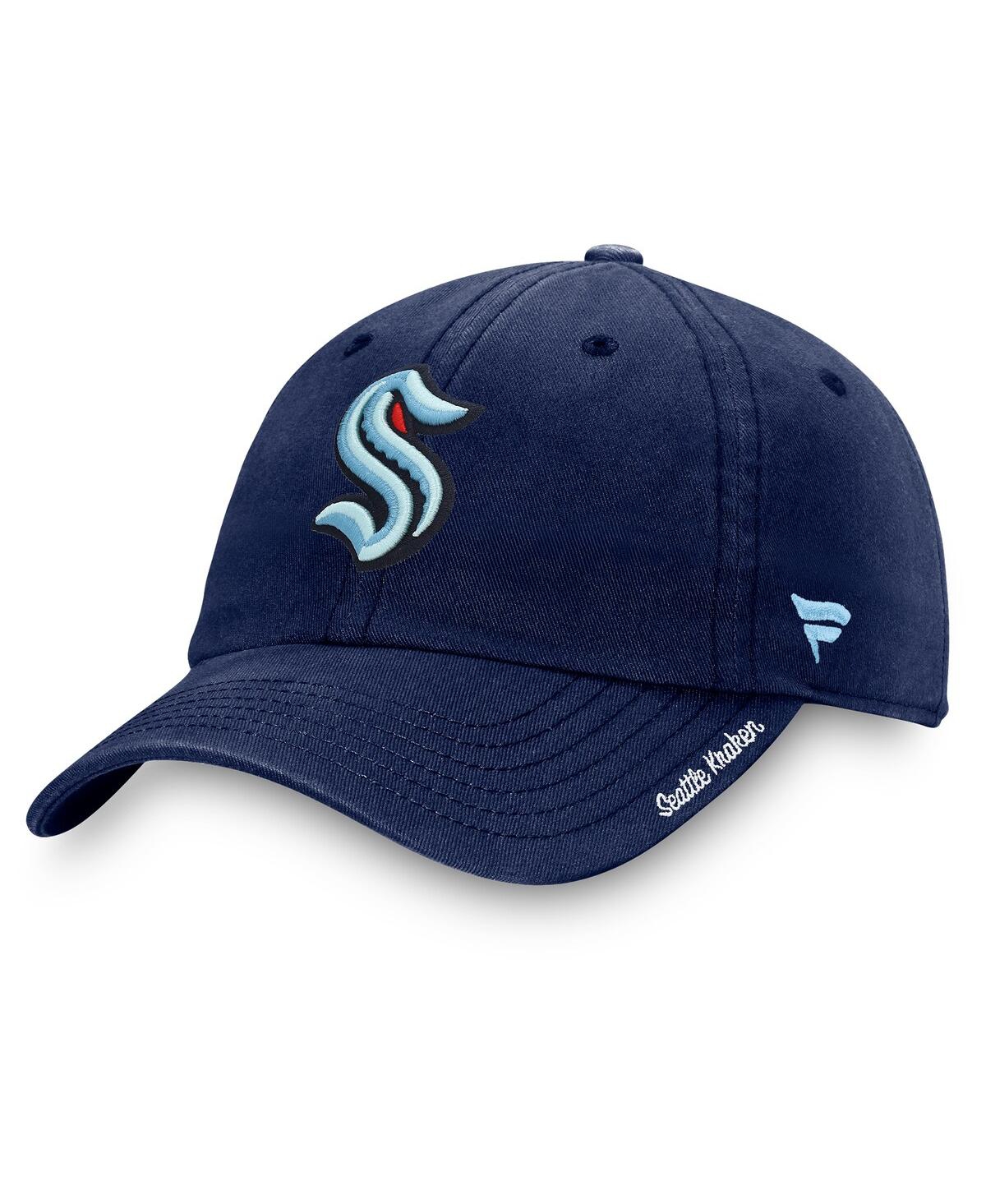 Fanatics Women's  Deep Sea Blue Seattle Kraken Primary Logo Adjustable Hat