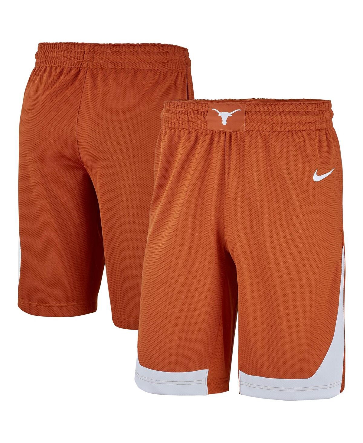 Shop Nike Men's  Texas Orange Texas Longhorns Replica Team Basketball Shorts