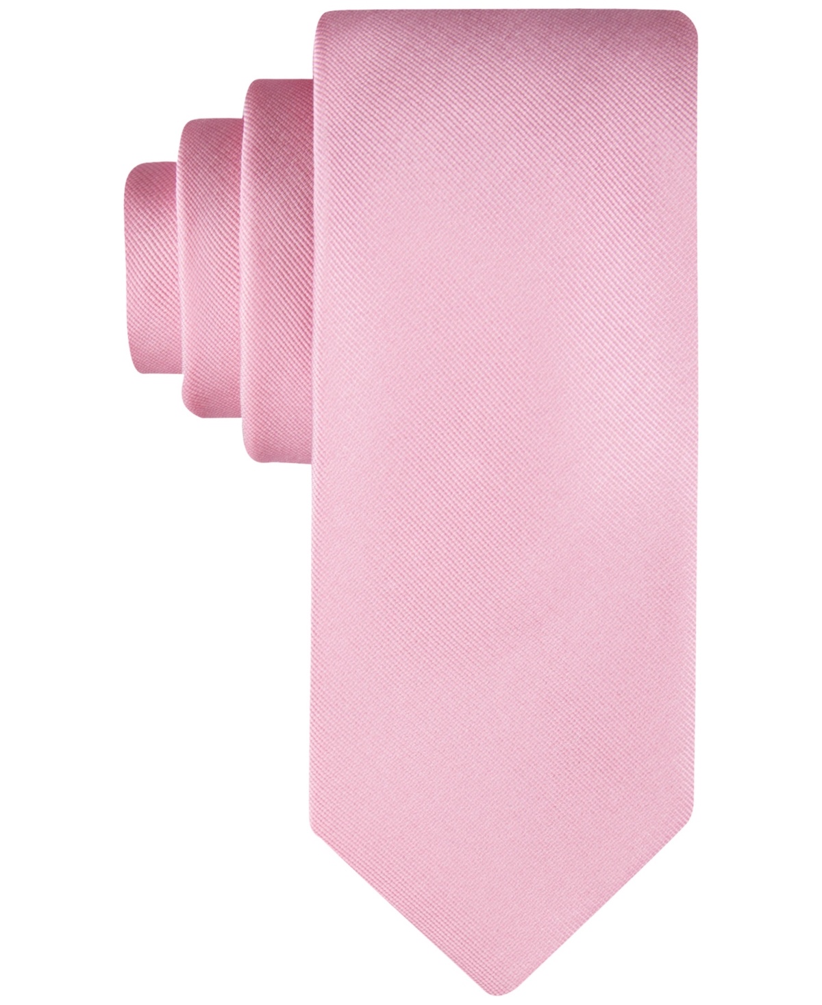 Calvin Klein Men's Unison Solid Tie In Pink