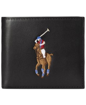 Polo Ralph Lauren Men s Big Pony Leather Billfold Wallet Macy s