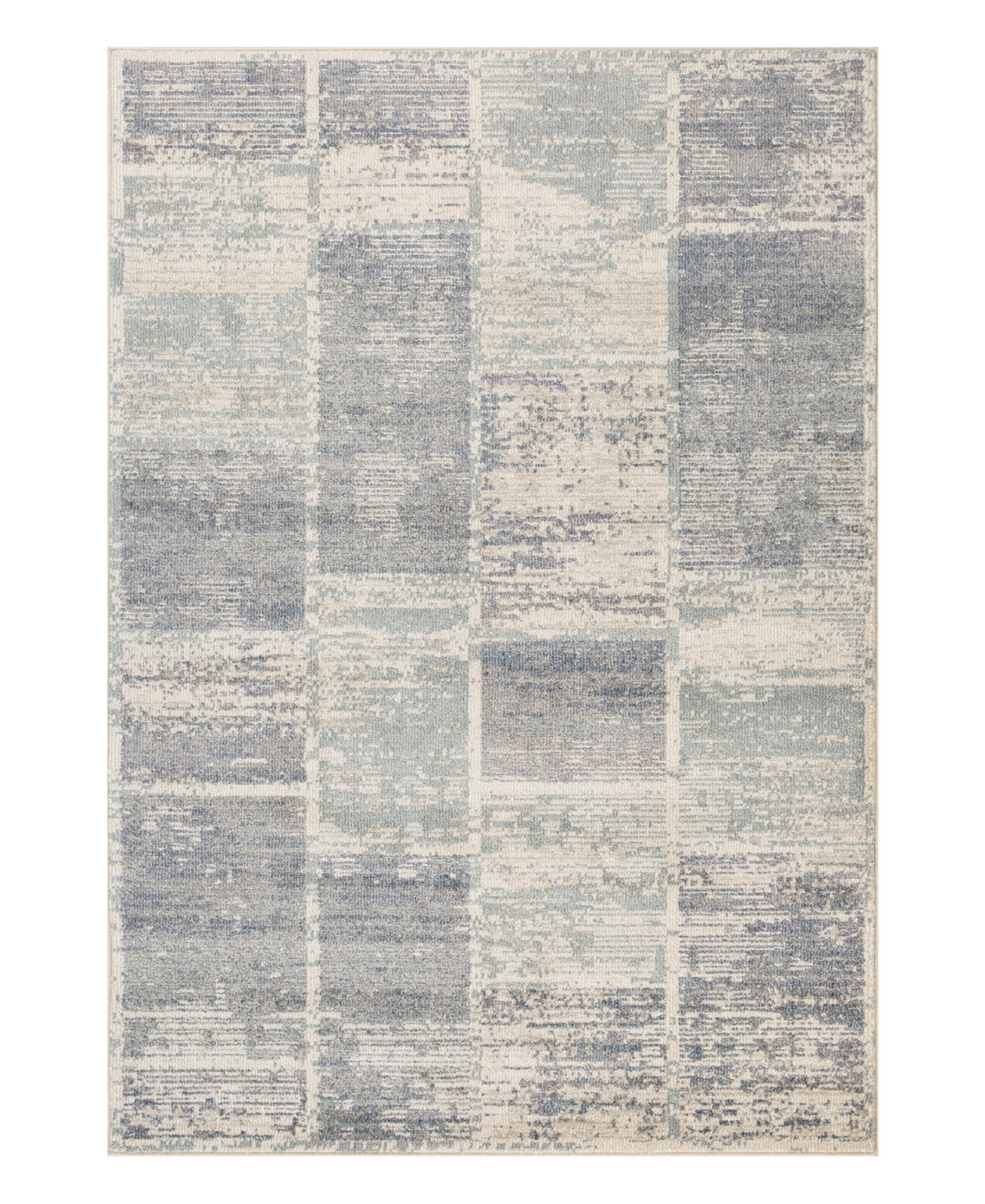 Km Home Poole POL01 6'7in x 9' Area Rug - Mist