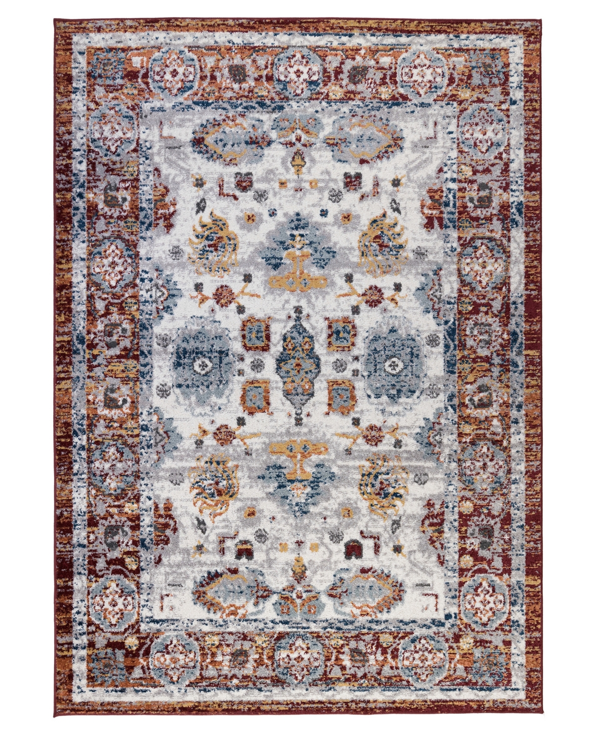 Km Home Gadsby Gad87 7'9" X 9'9" Area Rug In Brown
