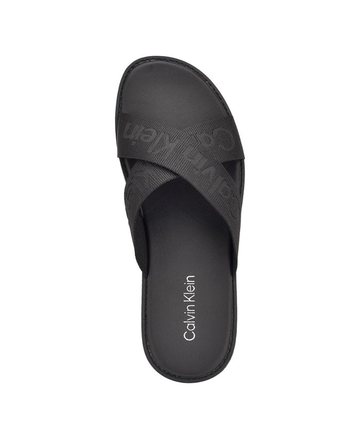 Calvin Klein Men's Evano Casual Slip-On Sandals - Macy's