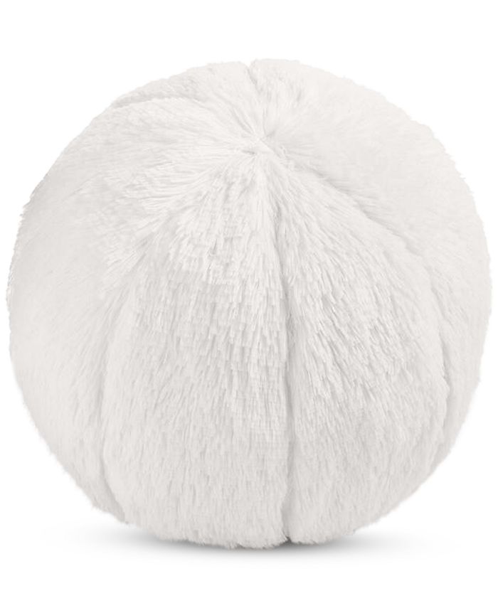 Home Design Pom Pom Decorative Pillow, 10" Round, Created for Macy's