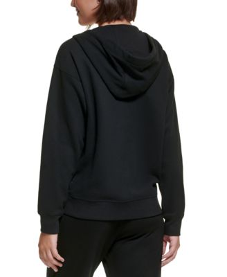 Women's Fleece Long-Sleeve Zip-Front Hoodie