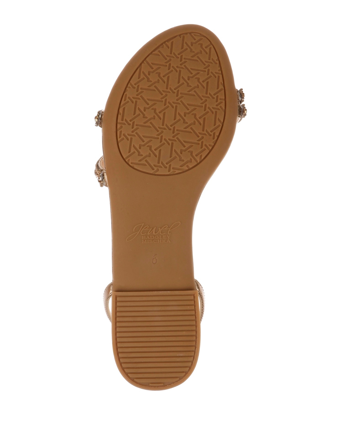 Jewel Badgley Mischka Women's Roslyn Flat Evening Sandals