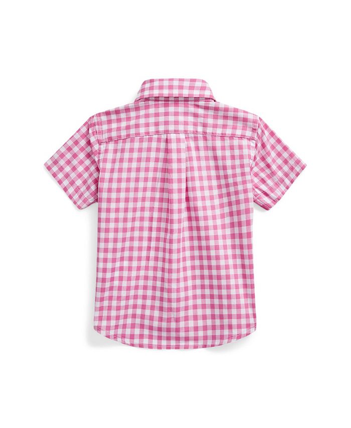 Polo Ralph Lauren Baby Boys Gingham Cotton Short Sleeve Shirt Macy's