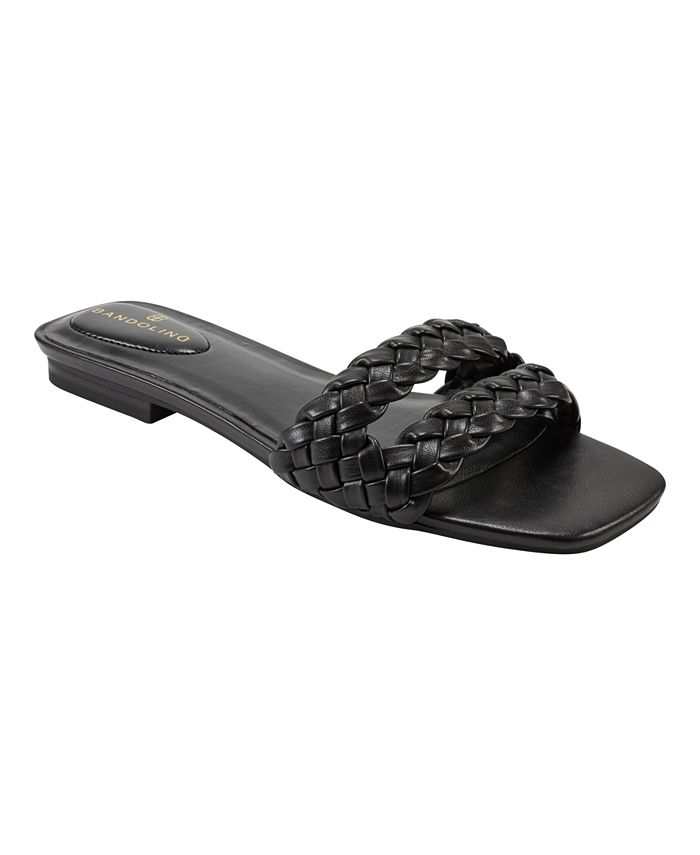 Bandolino Women s Sessily Open Toe Flat Slip on Sandals Macy s