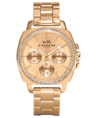 COACH - WOMEN'S ROSE GOLD-PLATED BRACELET WATCH 40MM 14502081