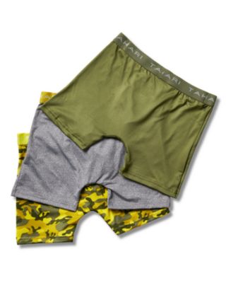 Boys 3-Pack Printed and Solid Boxer Briefs with Logo Waistband