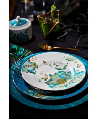 Eliza Teal 16-Pc. Dinnerware Set, Service for 4     