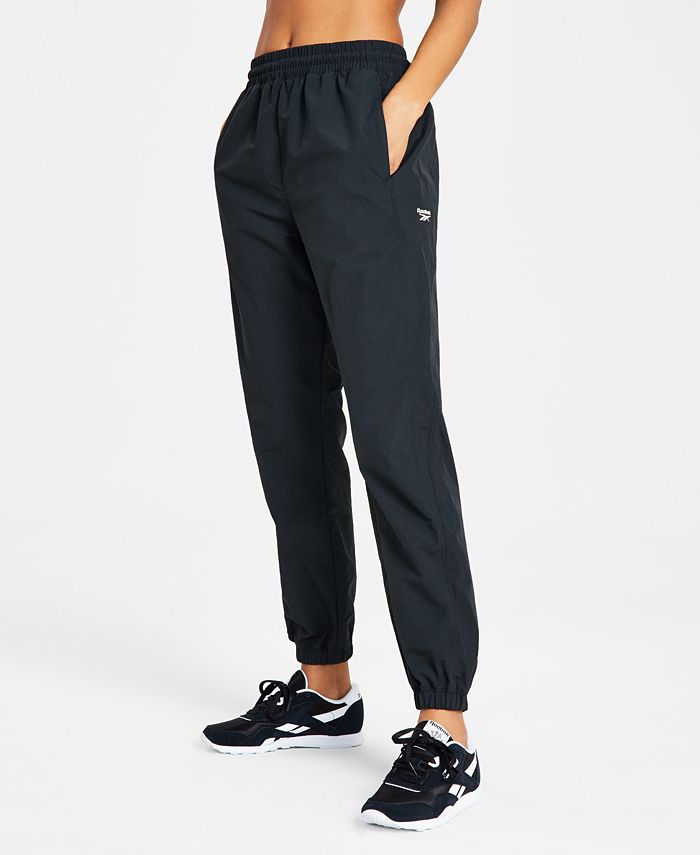 Cirkel lommetørklæde Skæbne Reebok Women's Pull-On Logo Woven Track Pants - Macy's