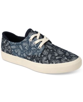 Sun + Stone - Men's Kiva Paisley Pattern Lace-Up Sneakers