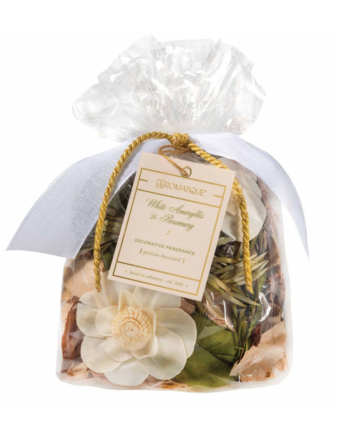 Aromatique White Amaryllis and Rosemary Decorative Fragrance Bag
