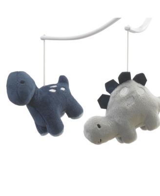 Roar Blue/Gray Dinosaur Musical Baby Crib Mobile