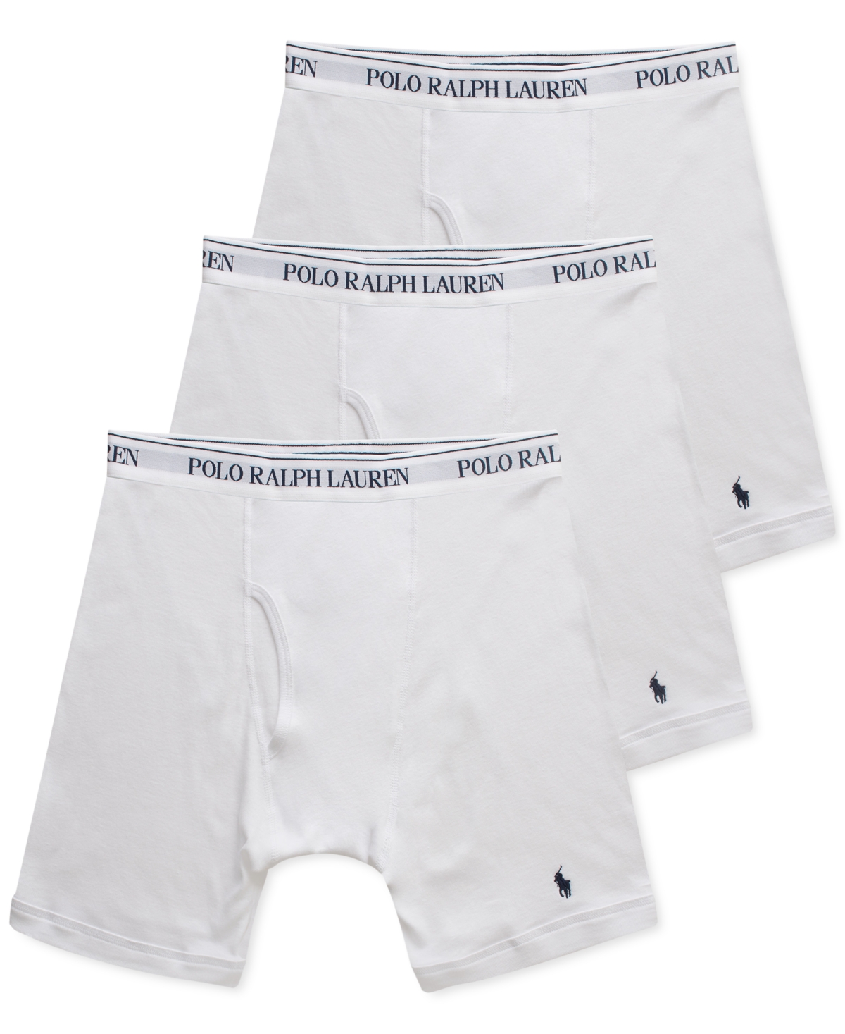 Shop Polo Ralph Lauren Men's 3-pack Classic-fit Boxer Briefs In White