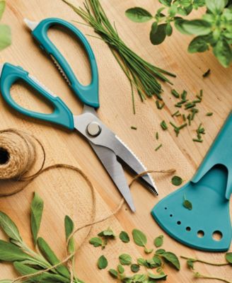 Professional Multi Shear Kitchen Scissors with Herb Stripper and Sheath Set, 2 Piece
