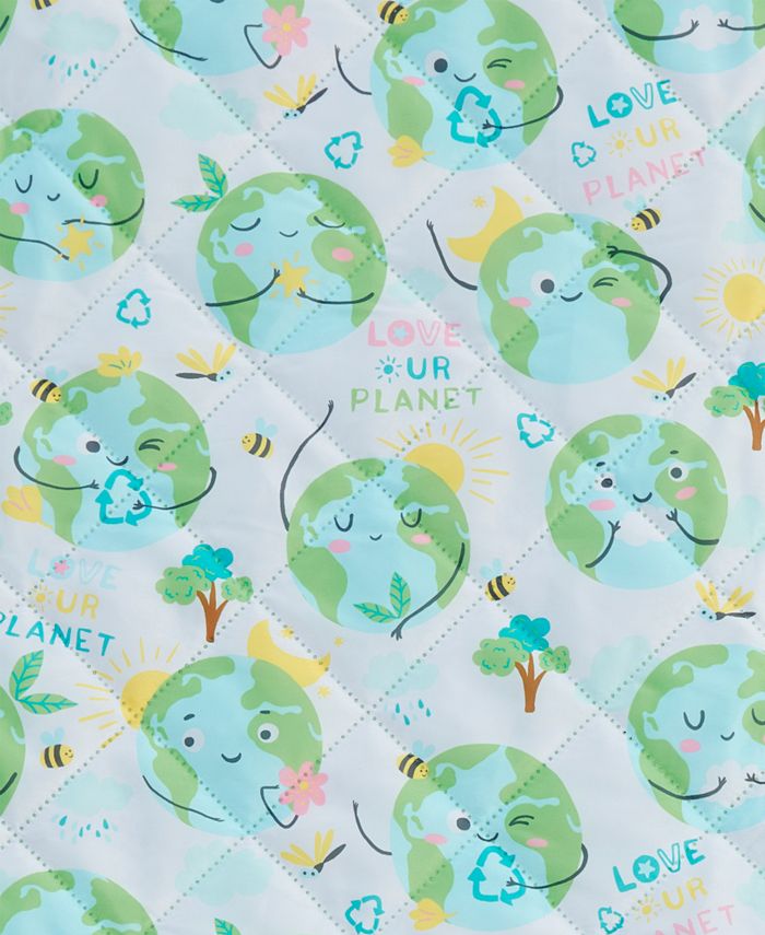 JLA Home Love Our Printed Picnic Blanket & Tote Set, 50" x 60