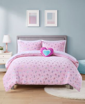 JLA Home - Ellie 8-Pc. Metallic-Print Comforter Set, Full