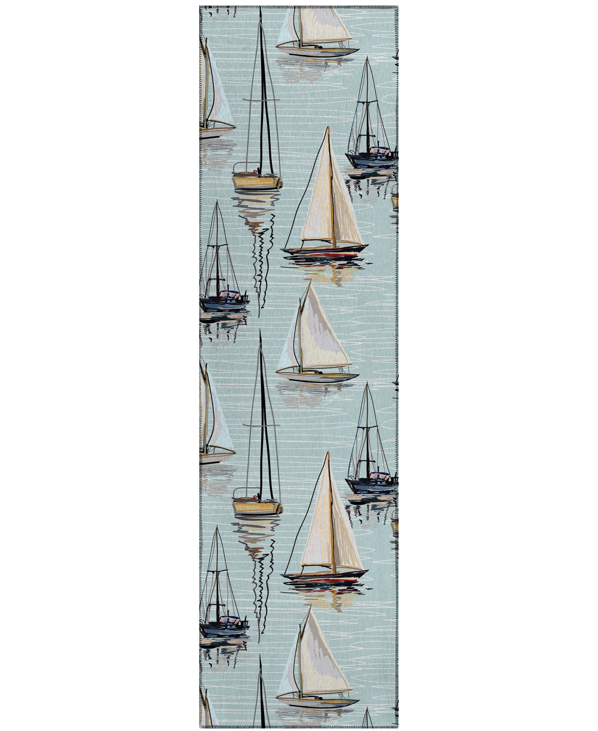 D Style Harbor Ha8 2'3" X 7'6" Runner Area Rug In Ivory