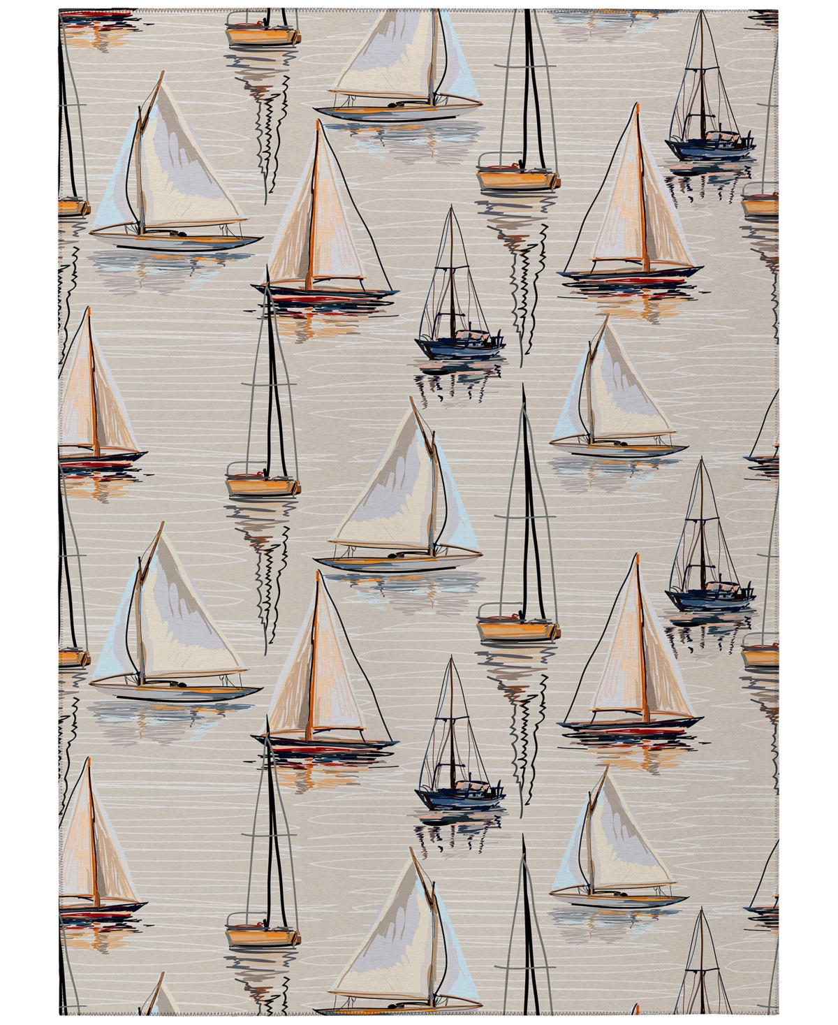 D Style Harbor Ha8 5' X 7'6" Area Rug In Ivory