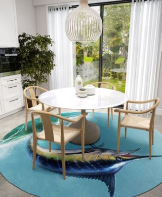 Harbor Washable HA2 8' x 8' Round Area Rug