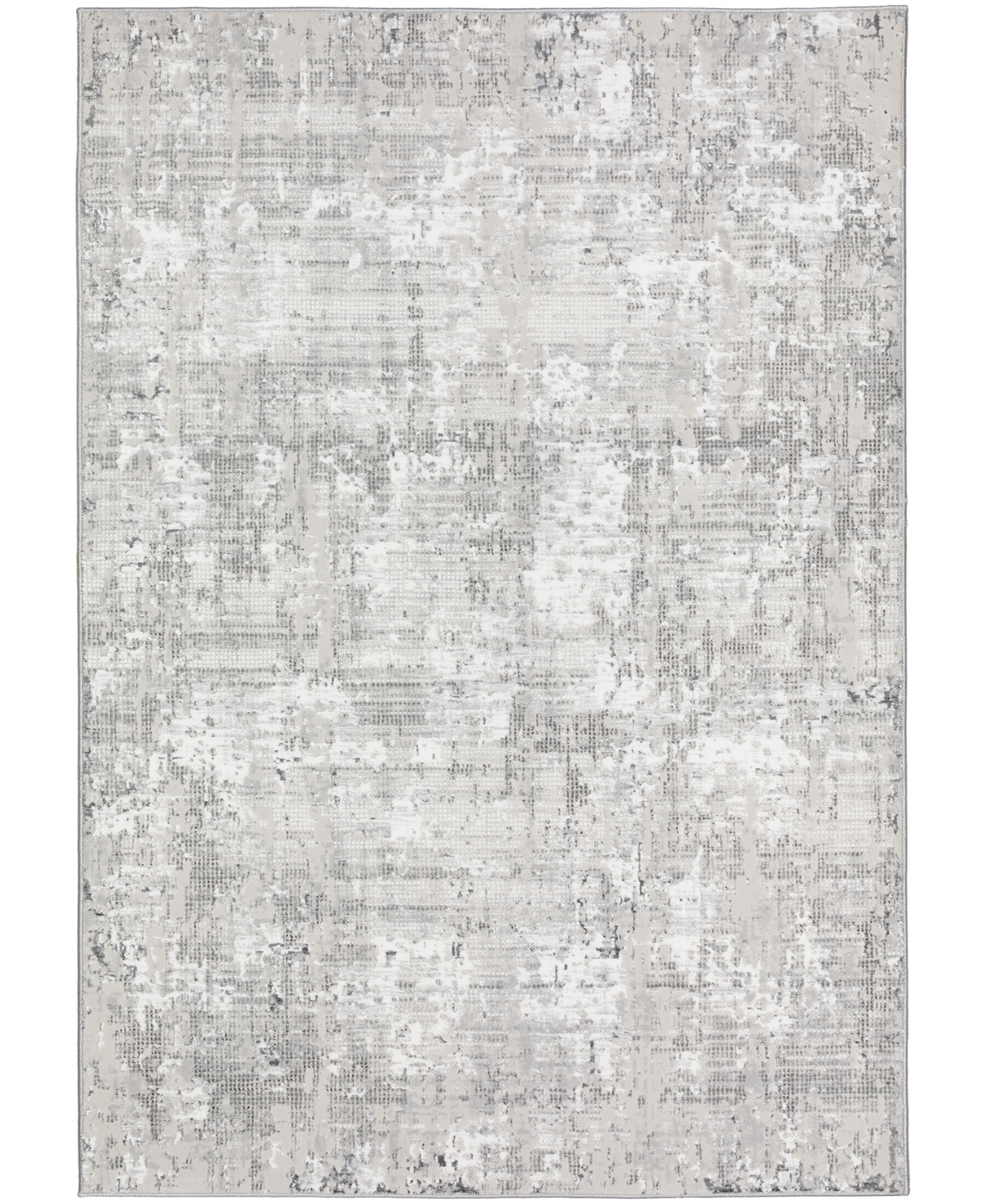 D Style Lindos Lds3 7'10" X 10' Area Rug In Silver