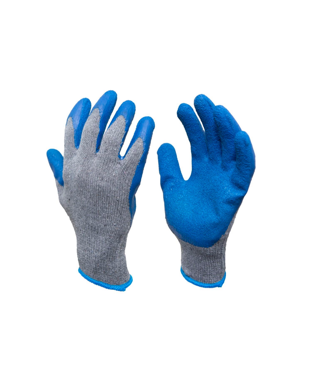 Rubber Latex Coated Work Gloves - Blue