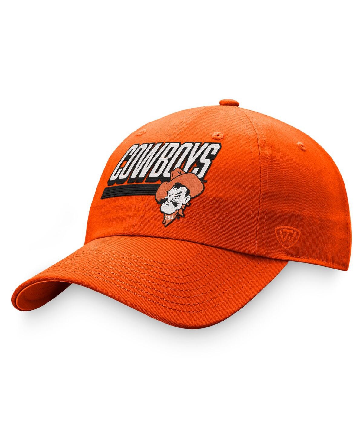 Shop Top Of The World Men's  Orange Oklahoma State Cowboys Slice Adjustable Hat