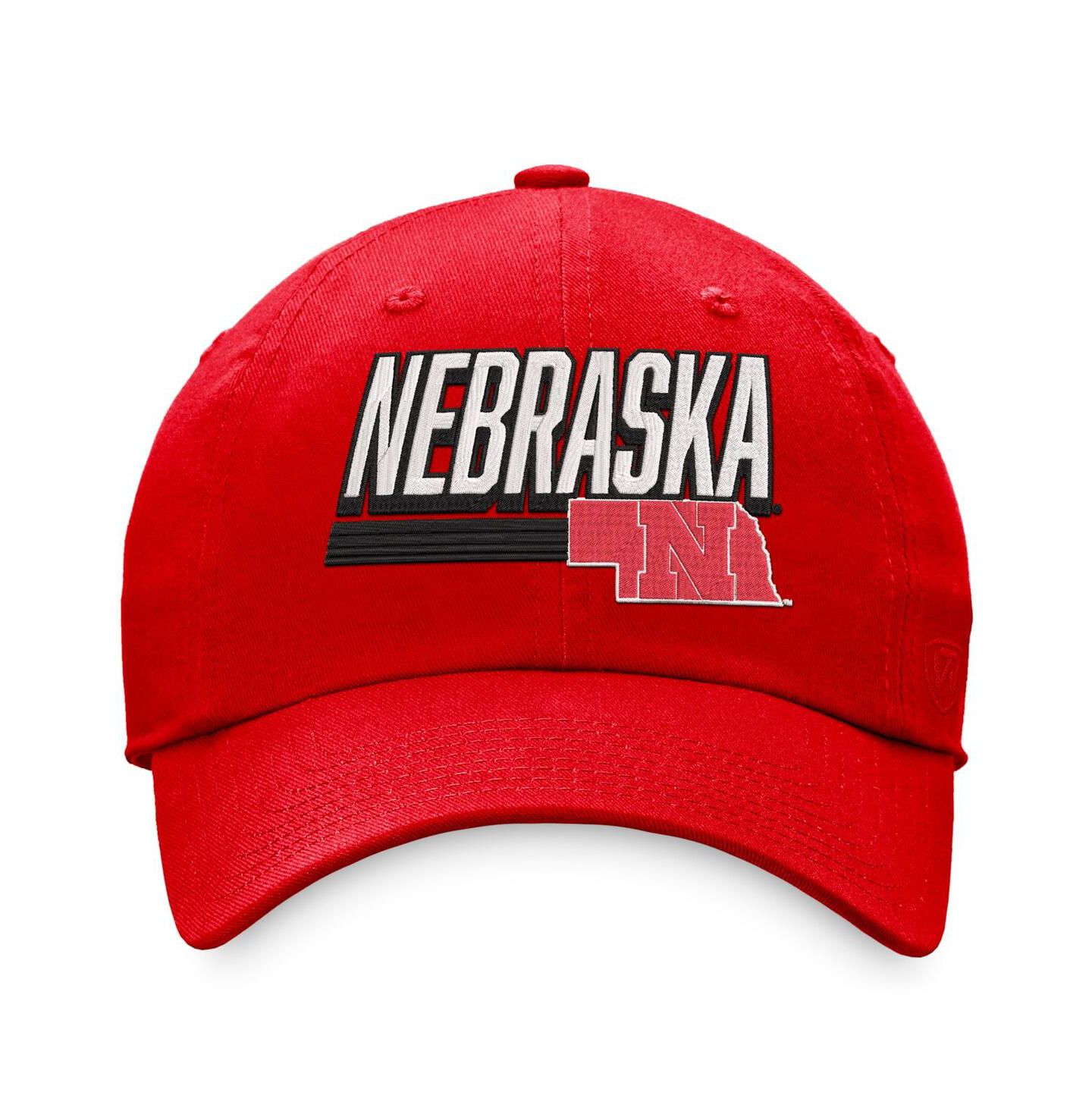 Мужская кепка Top of the World Red Nebraska Huskers Slice Adjustable Hat — фото 2