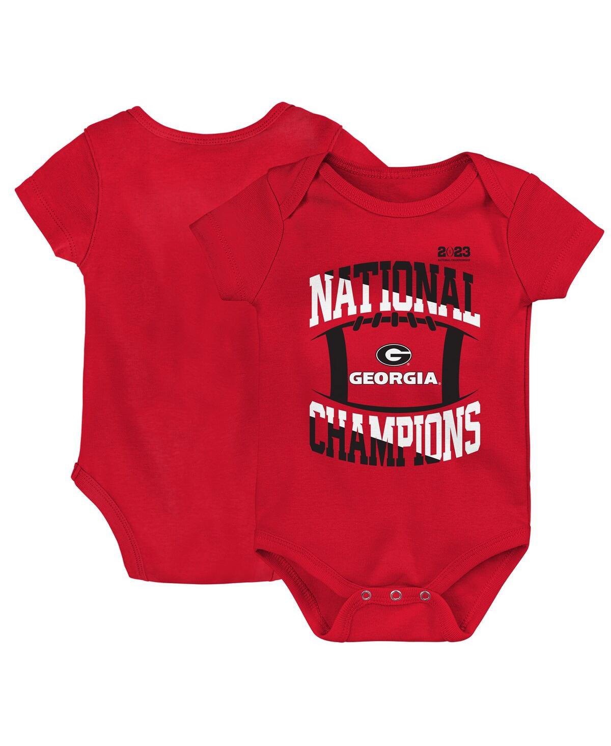 Outerstuff Babies' Infant Boys And Girls Red Georgia Bulldogs College Football Playoff 2022 National Champions Bodysuit