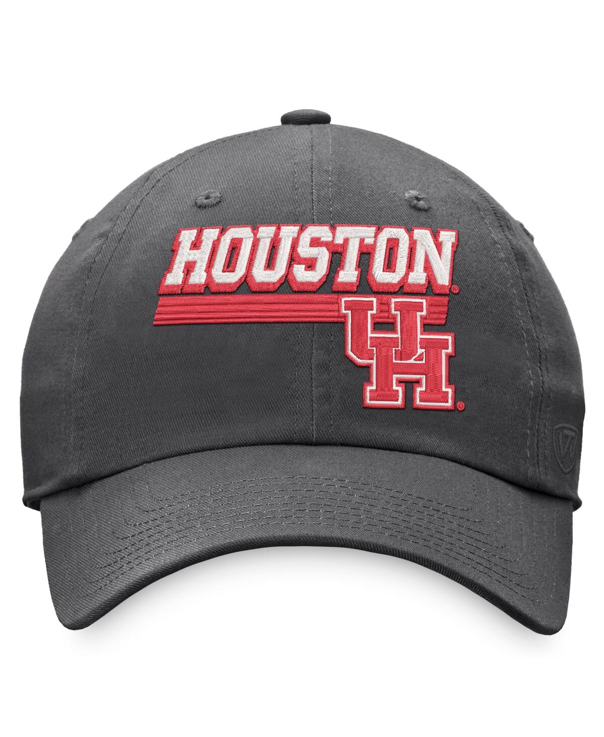 Shop Top Of The World Men's  Charcoal Houston Cougars Slice Adjustable Hat