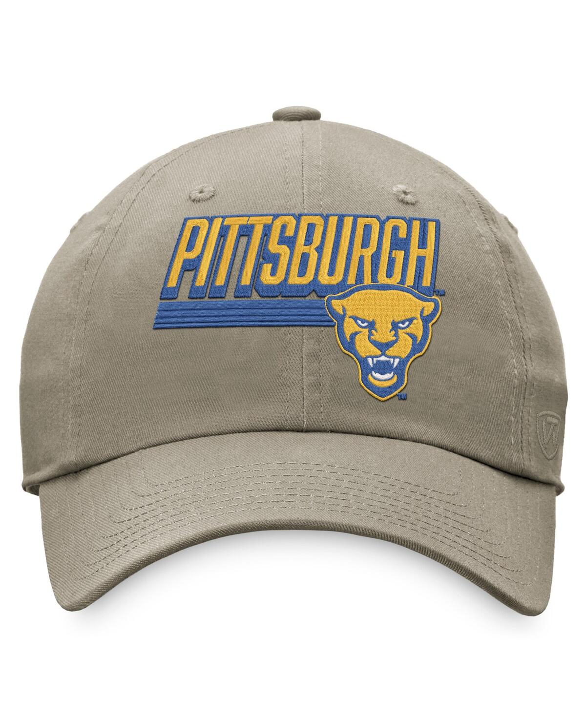 Men's Top of the WorldPitt Panthers Slice Adjustable Hat - Khaki