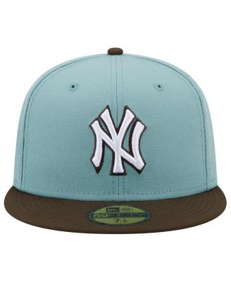 Men's Light Blue and Brown New York Yankees 1999 World Series Beach Kiss 59FIFTY Fitted Hat