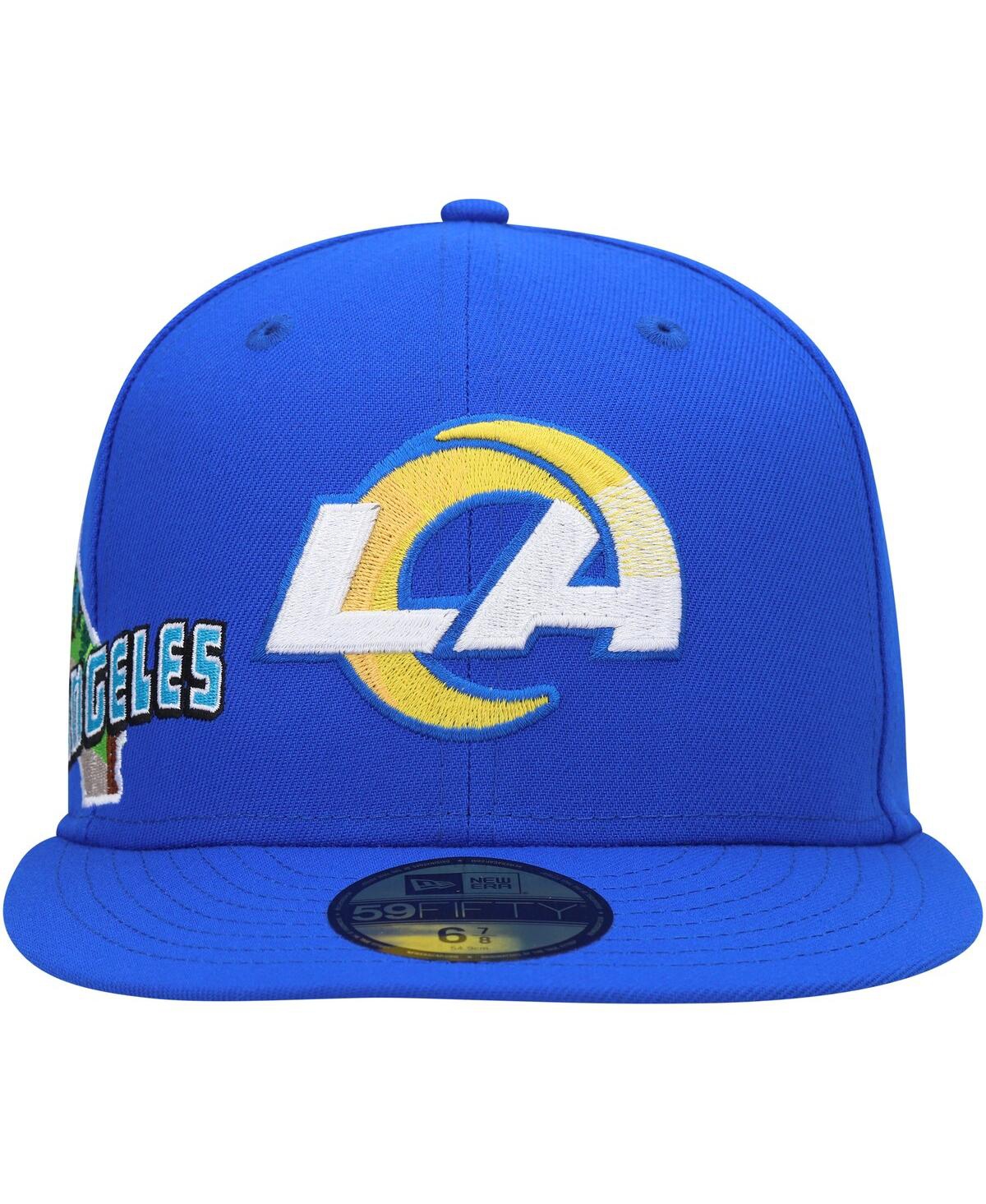 New Era Royal Los Angeles Rams Stateview 59fifty Snapback Hat In Royal