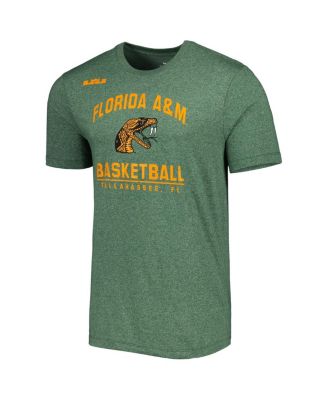 Men's x LeBron James Heather Green Florida A&M Rattlers Marled T-shirt