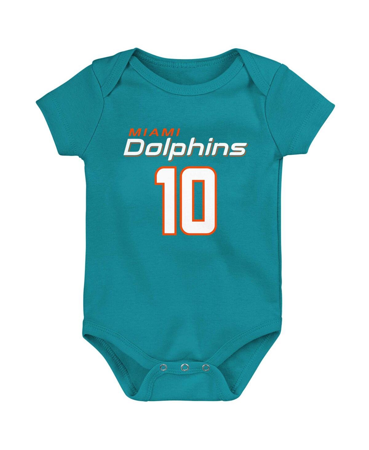 Toddler Miami Dolphins Tyreek Hill Aqua Mainliner Player Name & Number T- Shirt