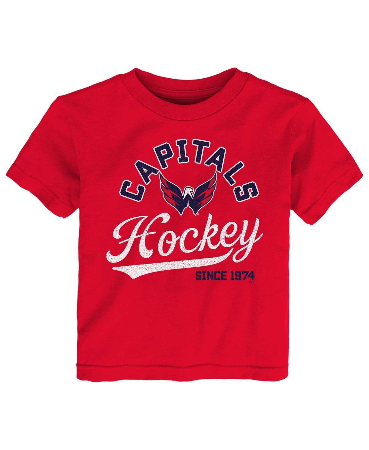 Shop Outerstuff Toddler Boys And Girls Red Washington Capitals Take The Lead T-shirt