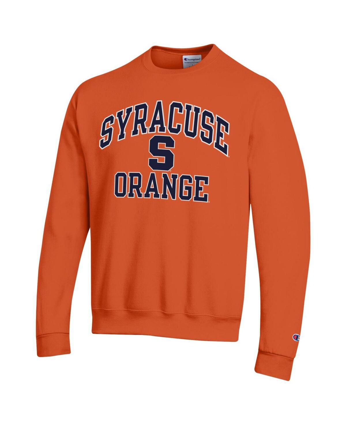 Shop Champion Men's  Orange Syracuse Orange High Motor Pullover Sweatshirt