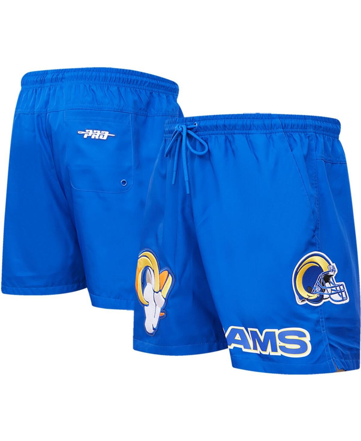Shop Pro Standard Men's  Royal Los Angeles Rams Woven Shorts