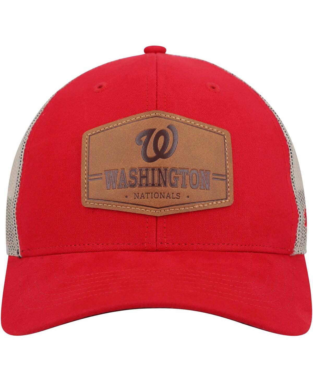 Men's '47 Brand Natural Washington Nationals Rawhide Trucker Snapback Hat - Natural
