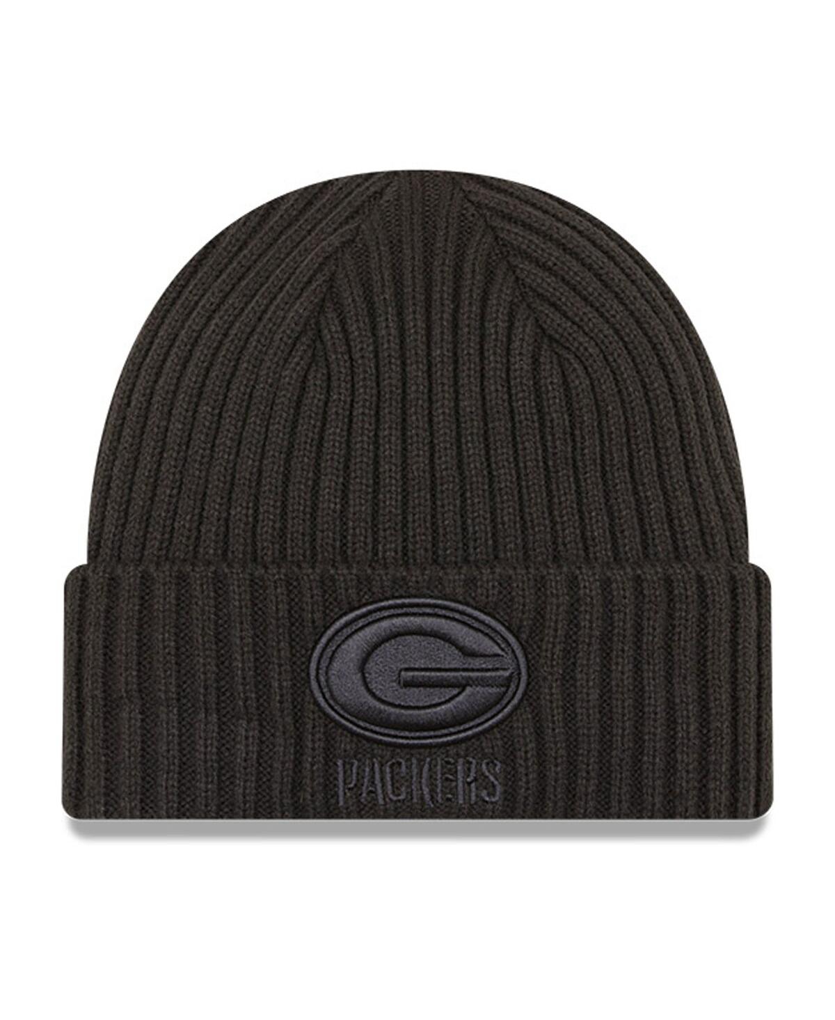 Shop New Era Big Boys  Graphite Green Bay Packers Core Classic Cuffed Knit Hat