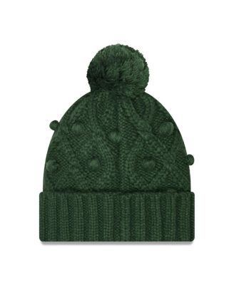 Women's Green Green Bay Packers Toasty Cuffed Knit Hat with Pom