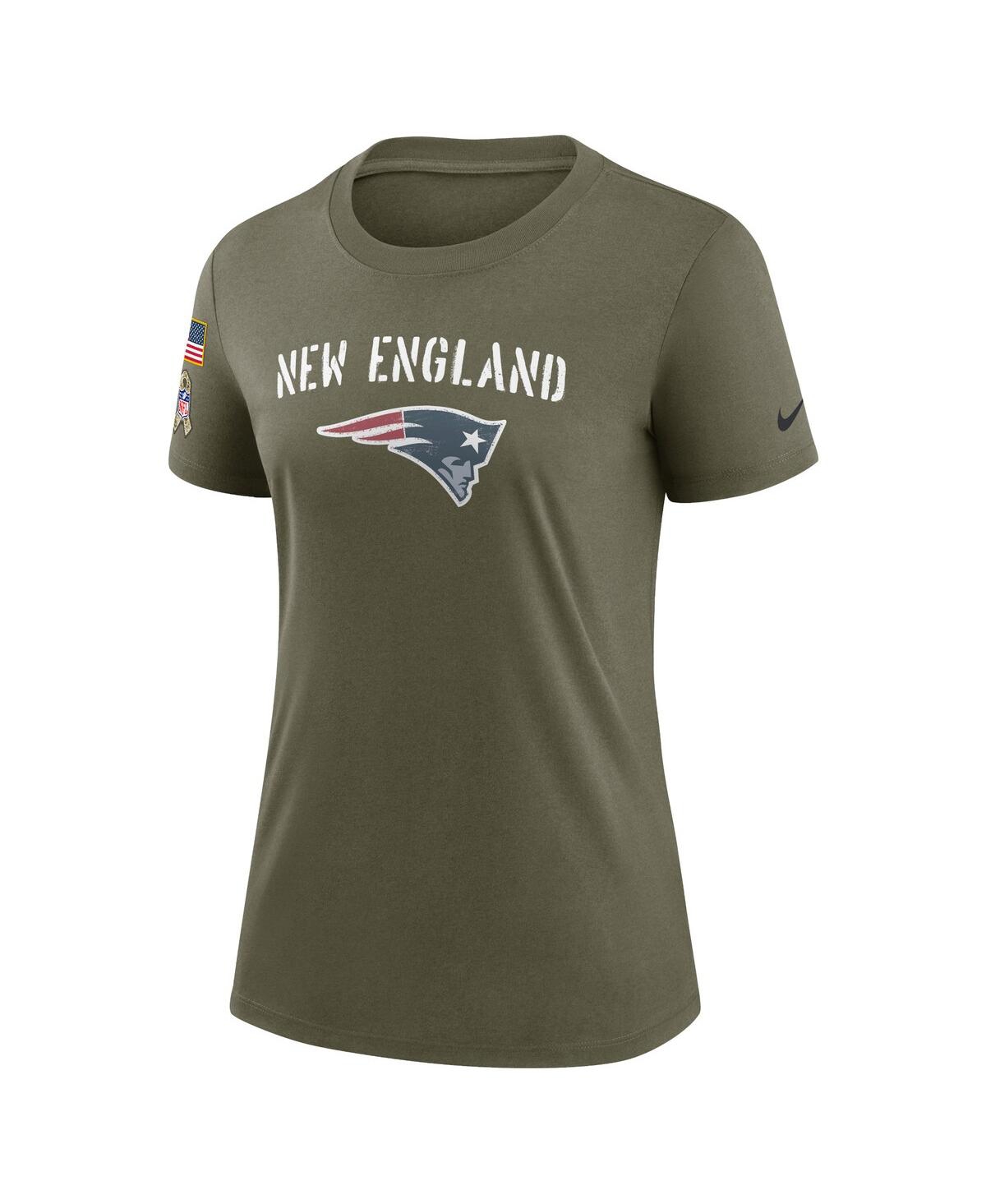 Shop Nike Women's  Olive New England Patriots 2022 Salute To Service Legend T-shirt