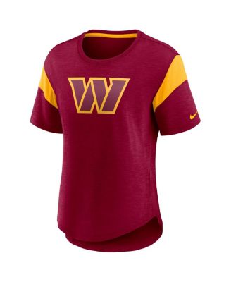 Women's Burgundy Washington Commanders Primary Logo Fashion Top
