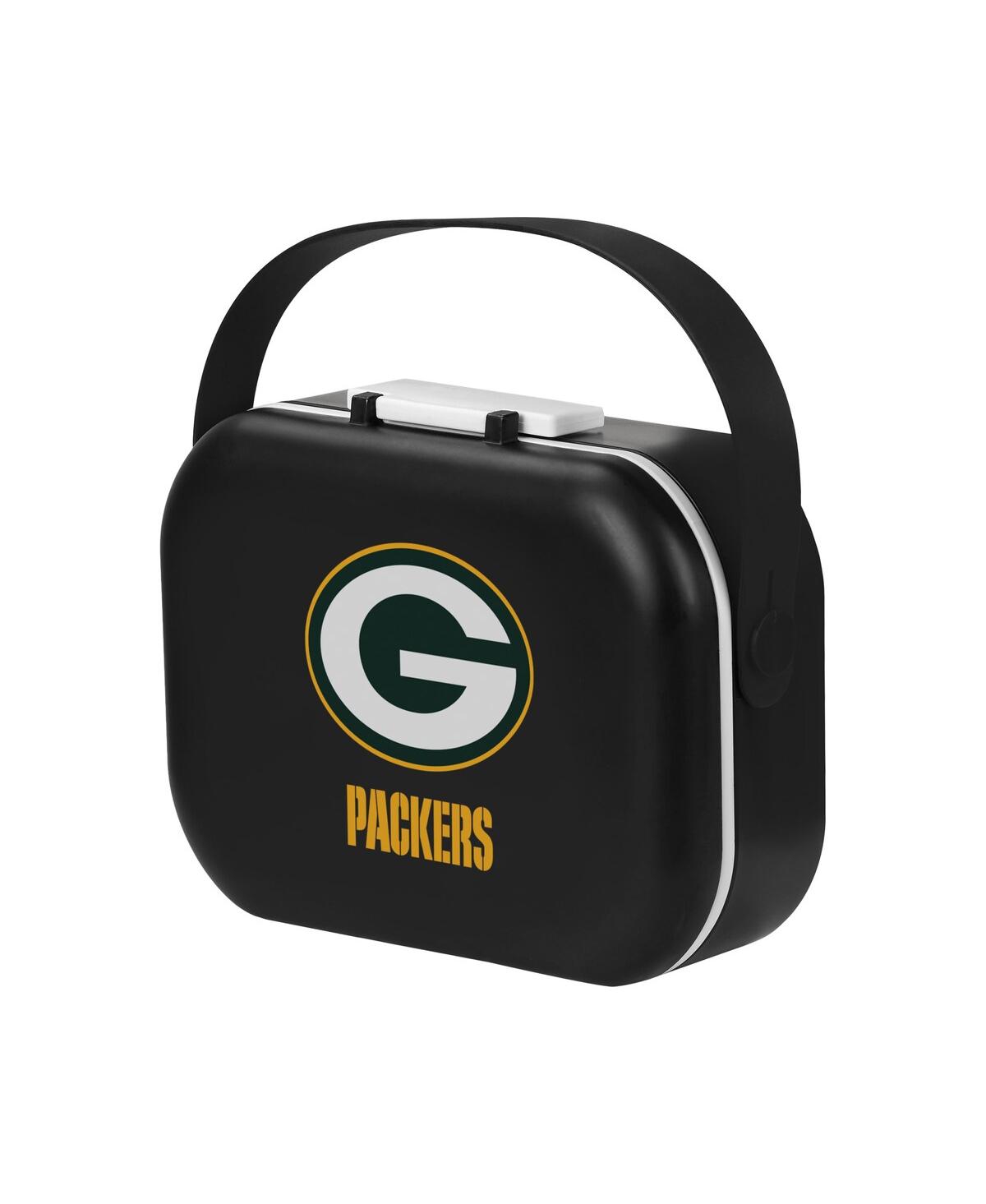Foco Men's And Women's  Green Bay Packers Hard Shell Compartment Lunch Box In Black