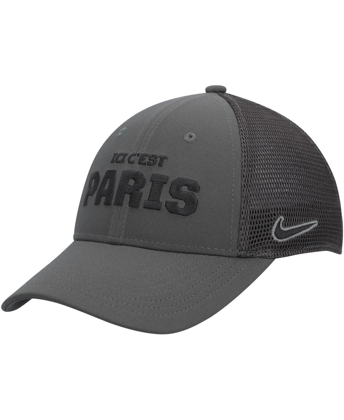 Shop Nike Big Boys And Girls  Anthracite Paris Saint-germain Legacy91 Performance Flex Hat