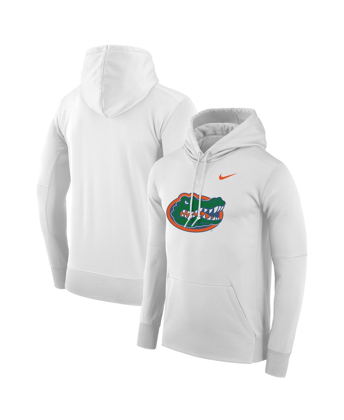 Shop Nike Men's  White Florida Gators Performance Pullover Hoodie