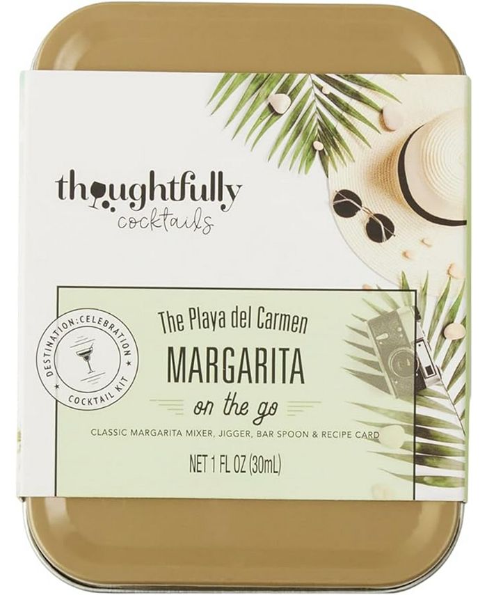 Thoughtfully Cocktails, Margarita Cocktail Kit Travel Tin Gift Set